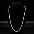 4mm Silver Moissanite Tennis Necklace