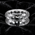 Moissanite Halo Band