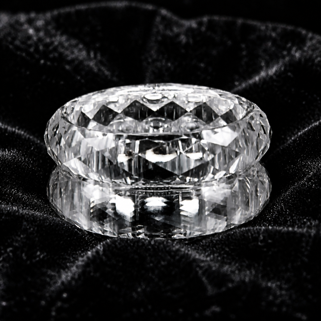 Moissanite Halo Band